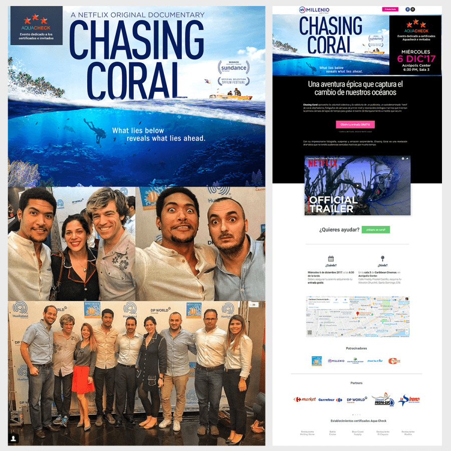 Screening of Chasing Coral